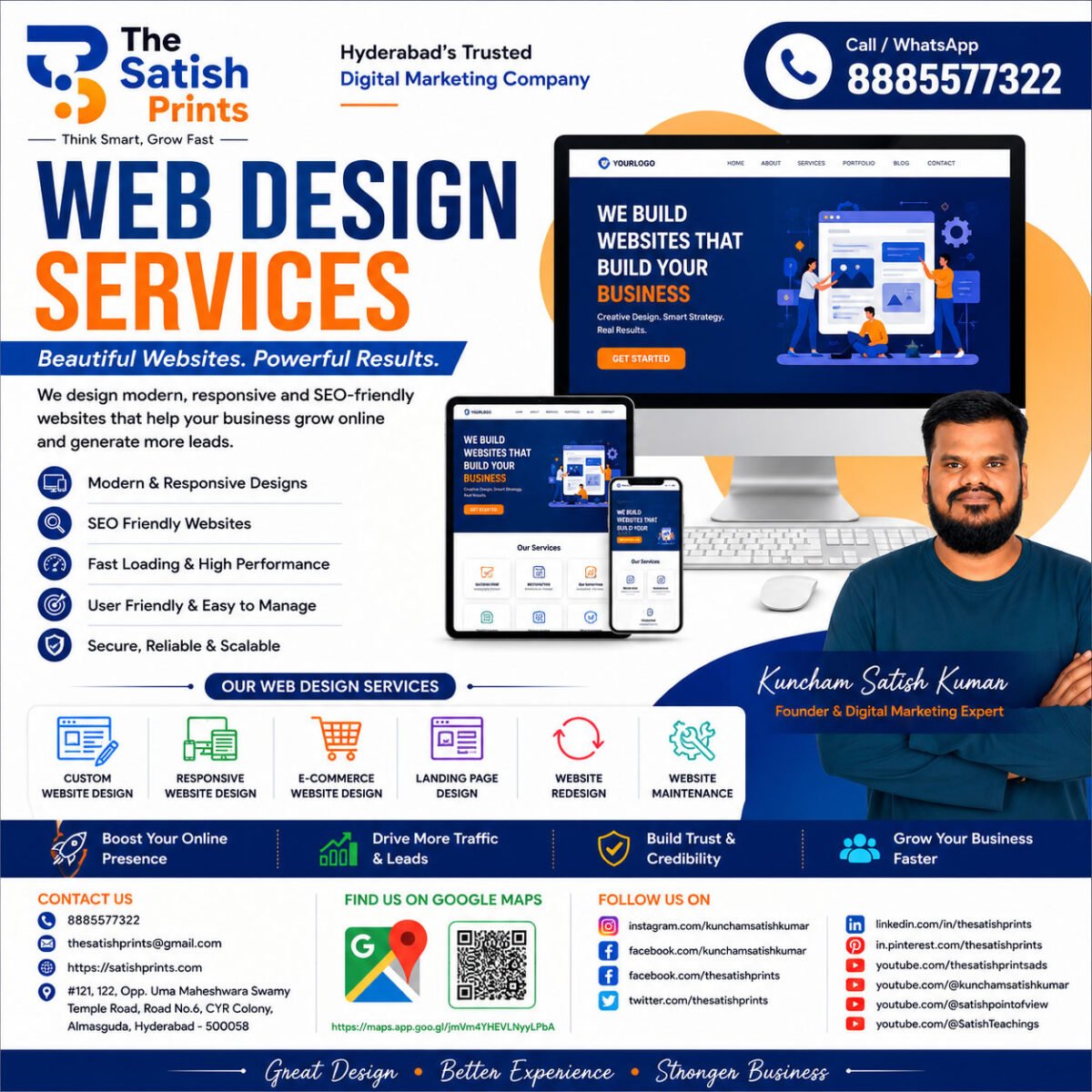 Web Design Services in Hyderabad | Website Design Company | The Satish Prints